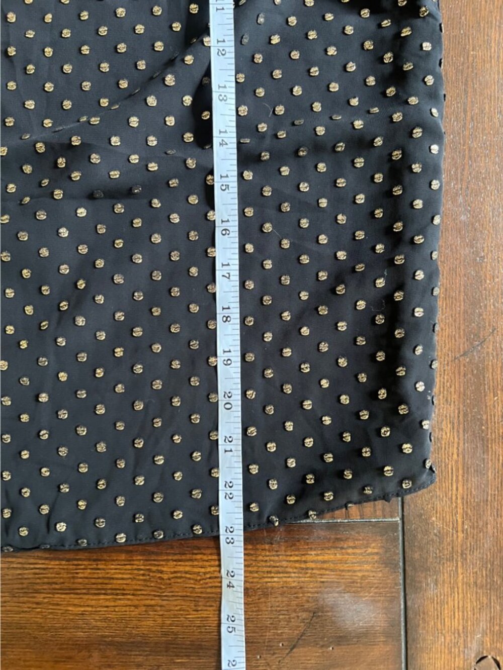 J.Crew Black Gold PolkaDot Short Sleeve Women's Blouse Holiday Career Business S - Picture 10 of 10